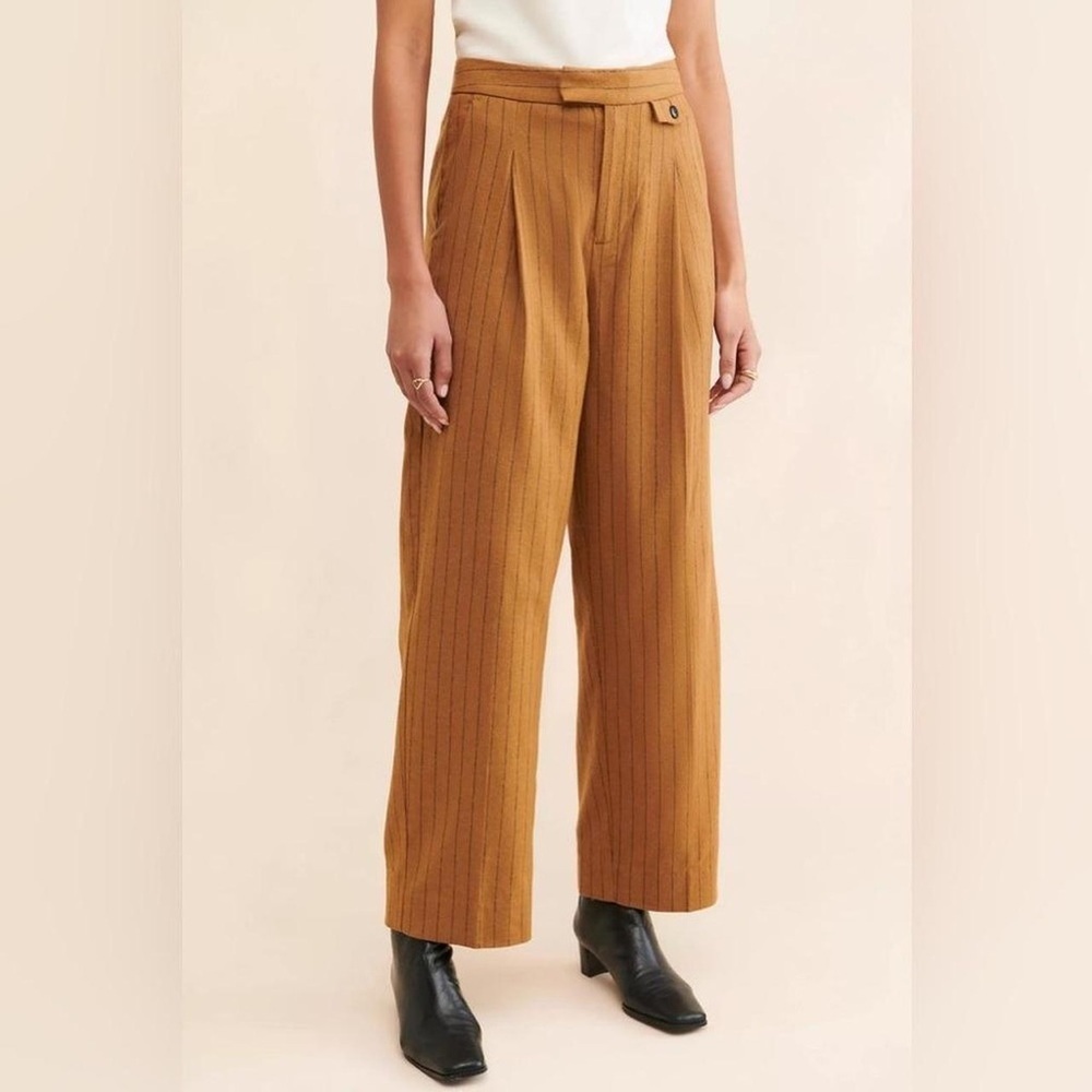 Madewell Women's Brown Wide-Leg Pants - Picture 2 of 12